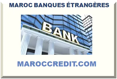 MAROC BANQUES ÉTRANGÈRES