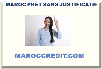 MAROC PRÊT SANS JUSTIFICATIF